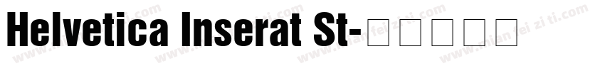 Helvetica Inserat St字体转换